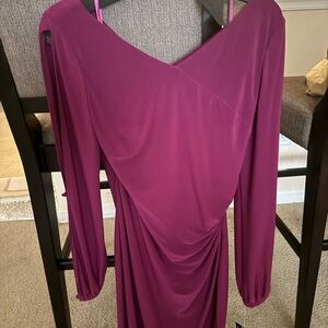 Ralph Lauren Fuchsia Long Sleeve Dress